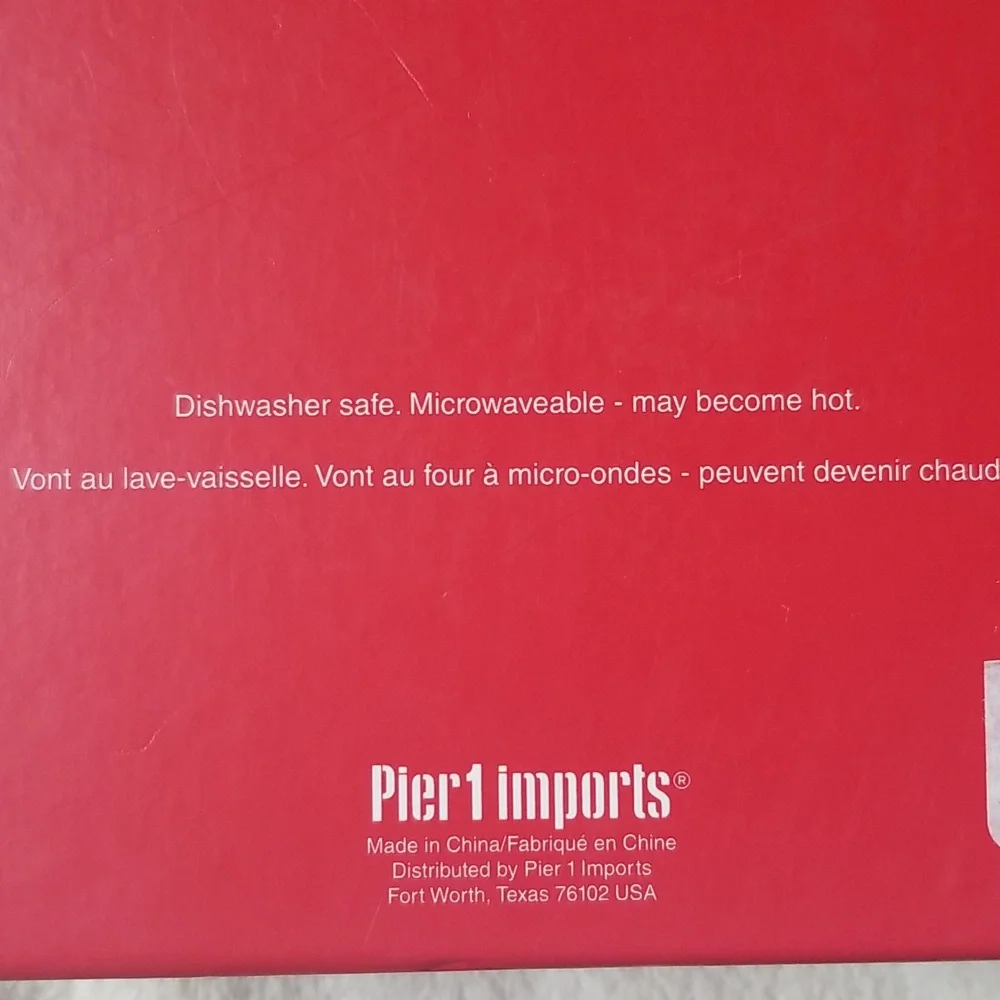 Pier One Imports set of 4 Christmas appetizer plates
